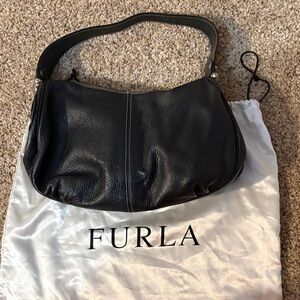 Furla Classic Black Hobo Bag